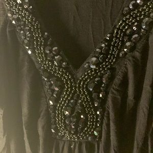 Embellished Lil Black Blouse